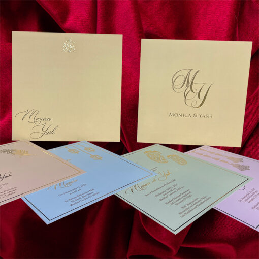 Velvet Touch Paper with Golden Scodex Foil