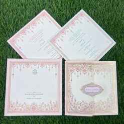 Explore Pastel Colour Wedding Cards at Metro Cards, Ahmedabad. Discover elegant pink, peach, lavender, sage green and powder blue wedding invitations with customized designs.
