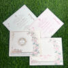 Explore Pastel Colour Wedding Cards at Metro Cards, Ahmedabad. Discover elegant pink, peach, lavender, sage green and powder blue wedding invitations with customized designs.