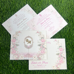 Explore Pastel Colour Wedding Cards at Metro Cards, Ahmedabad. Discover elegant pink, peach, lavender, sage green and powder blue wedding invitations with customized designs.