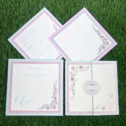 Explore Pastel Colour Wedding Cards at Metro Cards, Ahmedabad. Discover elegant pink, peach, lavender, sage green and powder blue wedding invitations with customized designs.